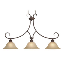 Golden 6005-10 RBZ - Wry Lighting Lancaster 3-light Pendant in Rubbed Bronze